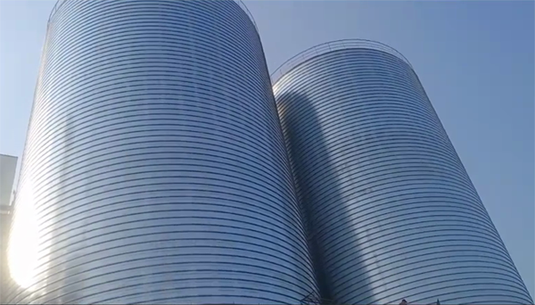 苏州2座混凝土高架卷板仓